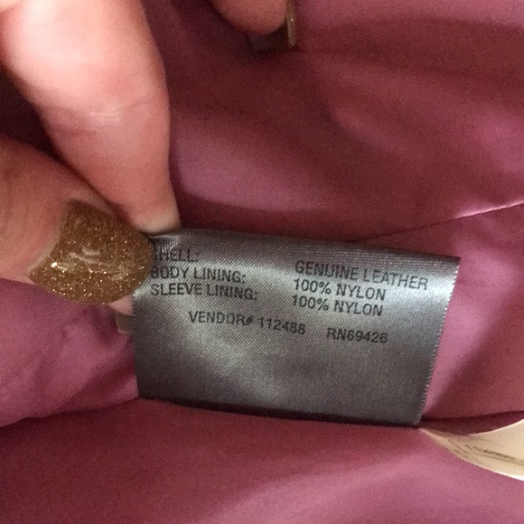 Wilsons Leather | 100% Leather Like New Maxima Pink Jacket Size Medium - Picture 9 of 11